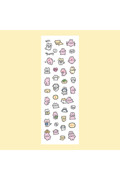 Choice3 06 Cartoon Stickers Korean Cute Graffiti Style Rabbit Stickers Kawaii...
