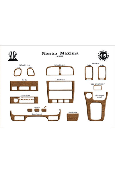 Marscockpitdesign نيسان ماكسيما وحدة التحكم-توبوردو 1995-2000 15 قطعة