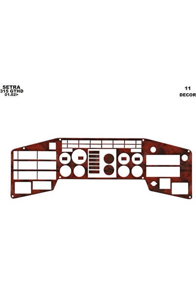 Marscockpitdesign Setra 315 GTHD وحدة التحكم-توبوردو 1996-2000 11 قطعة