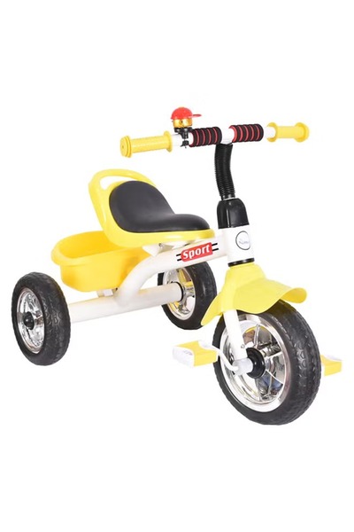 Amla دراجة ثلاثية العجلات للأطفال الصغار - لعبة ركوب ثابتة ومتينة بطول 30 سم