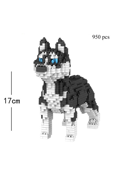 Choice1 Hughes in bag Teddy Dog Model Micro Mini Blks Toy for Child Adult Beg...