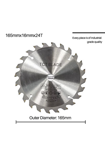 choice2 شفرة منشار دائرية XCAN مقاس 165 مم، 165 × 1.8 × 16 × 24T، مصنوعة من ك...