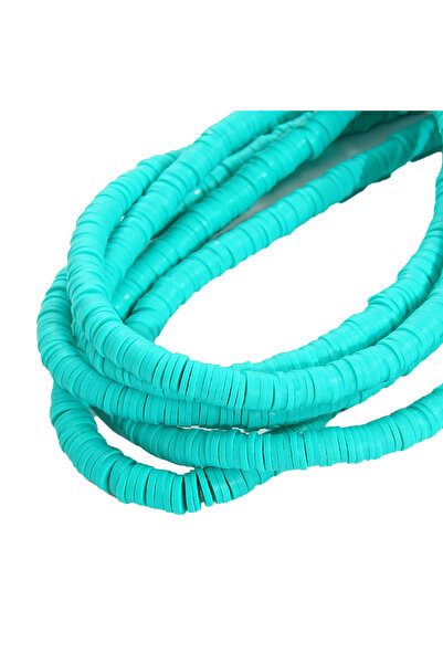 Choice20 6mm Peacock Green 6mm 350Pcs Handmade Flat Round Polymer Clay Beads ...