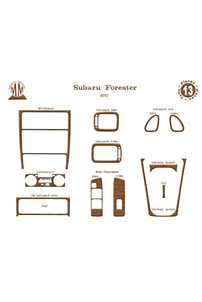 Marscockpitdesign سوبارو فورستر وحدة التحكم-توبوردو 1997-2007 13 قطعة