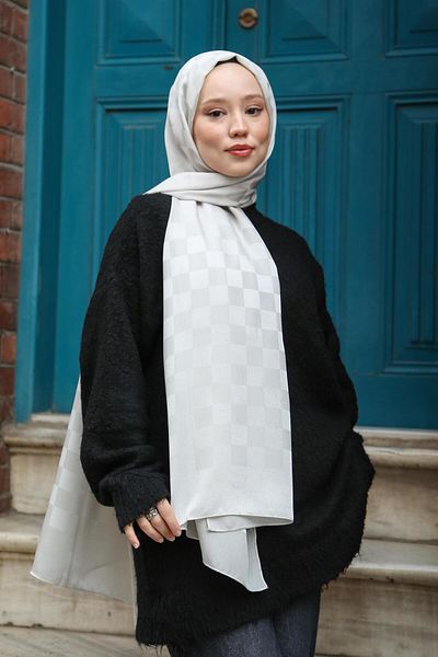 Hint İpek Jacquard Shawl Jakav16-02
