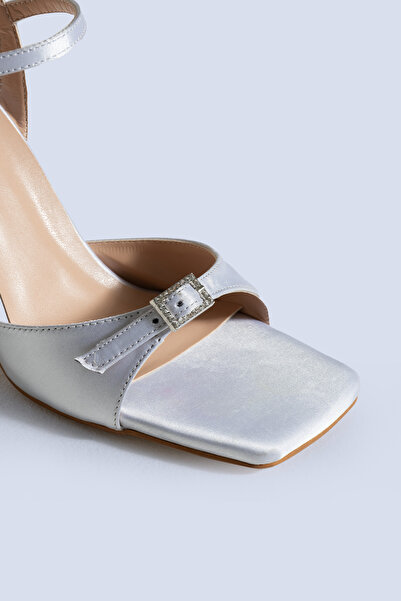 Tacchi Cassia Tek Bant Siyah Topuklu Ayakkabı