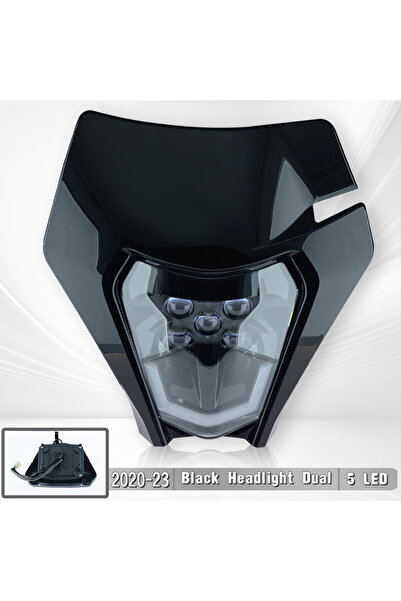 choice2 لوحة مصابيح أمامية LED للدراجات النارية من باورزون، لون أسود، متوافقة...