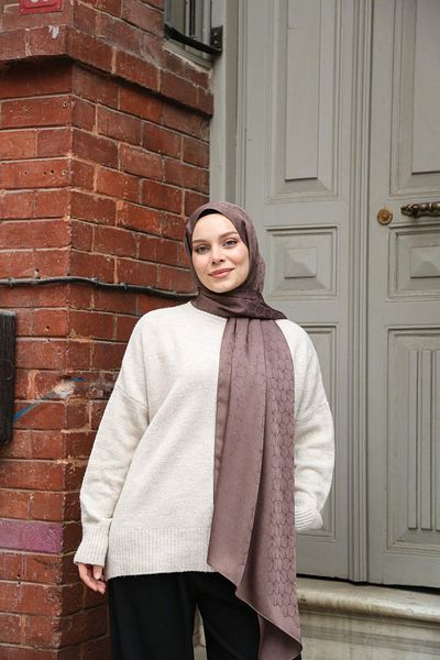 Hint İpek Jacquard Shawl Jakav23-06