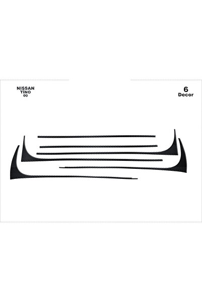 Marscockpitdesign نيسان تينو كونسول-توربيدو 2000 6 قطع