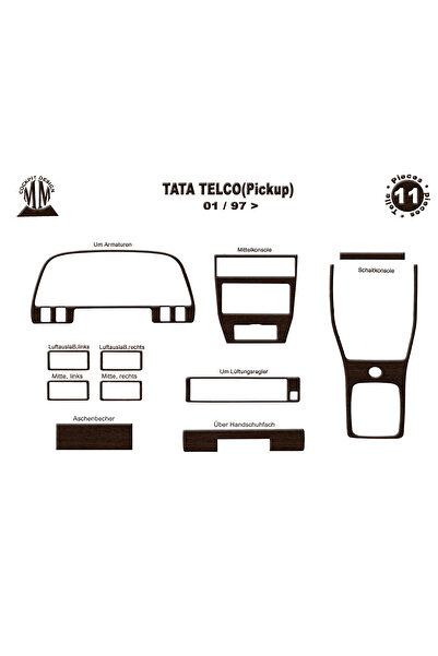 Marscockpitdesign تاتا تيلكو كونسول-توبليد فوم 1997 11 قطعة