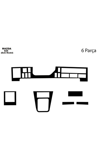 Marscockpitdesign مازدا 926 كونسول-توربيدو 1994 6 قطع