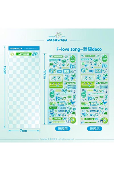 Choice5 06 SCRAPBOOK Music Decorative STICKER Korean DIY Phone Luggage Motorc...