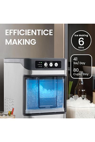 Generic Automatic Countertop Nugget Ice Maker Machine – Portable Chewable Pellet Ice Machine