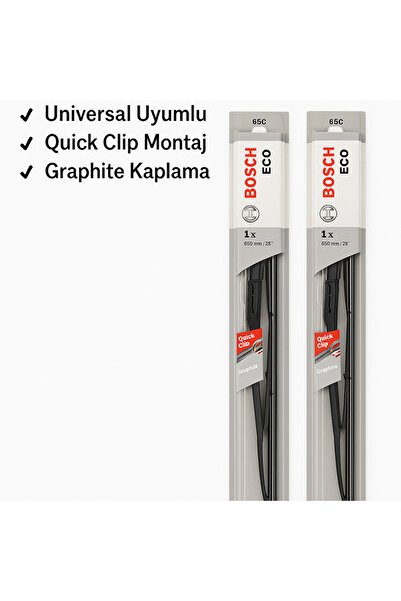 Bosch 3 397 011 402 Eco 65C 650 mm (26”) Silecek – 2'li Paket.(Axor,Mercedes,atego)