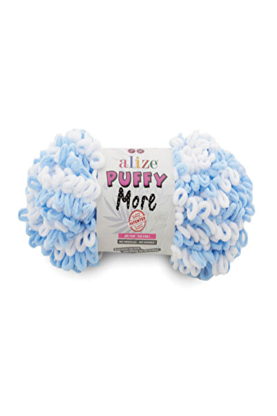 Alize Puffy More Ață de tricotat manual 150g – Față-verso – Ușor de tricotat fără umflare – Culoare nr: 6266