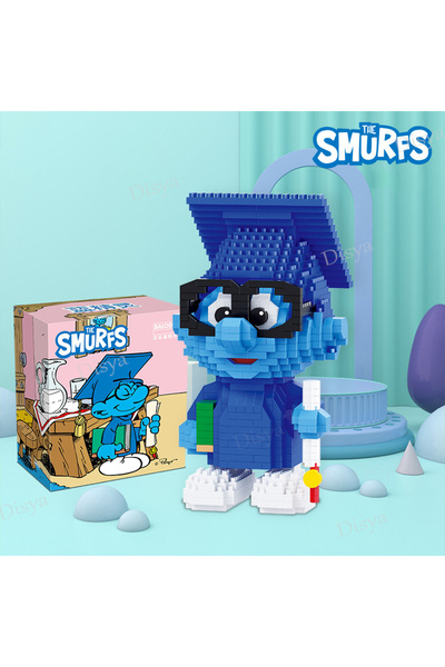 Choice4 NO BOX 18358 NEW Balody Cartoon Anime Smurfs Mini Blks Small Building...