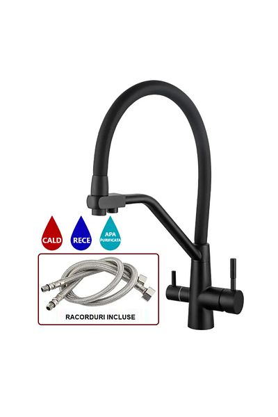 Rain Drop De la Robinetul Meu 3-way Kitchen Sink Faucet, with pull-out shower