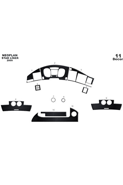 Marscockpitdesign نيوبلان ستار لاين كونسول-توربيدو 2009 11 قطعة