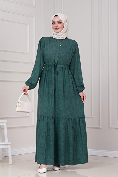 Sevitli فستان نور بخصر تونيل - أخضر