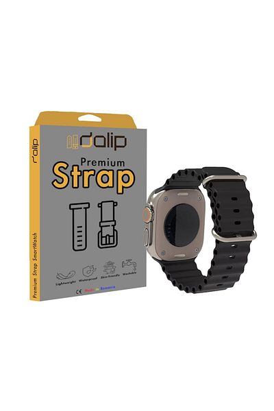 dalip Cataramă curea Apple WatchOțel, silicon, negru