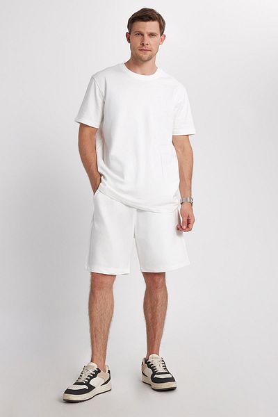 Tudors Мъжки спортен екип Relax Fit Comfort Cut, 100% памук, специален дизайн, екрю
