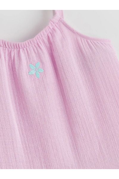 LC Waikiki Lcw Kids Lilac Floral Girl's Muslin Dress