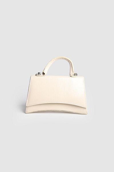 La La'Graccio Paris Lagraccio Paris Women's Bawy Design Hand and Crossbody Bag Cream