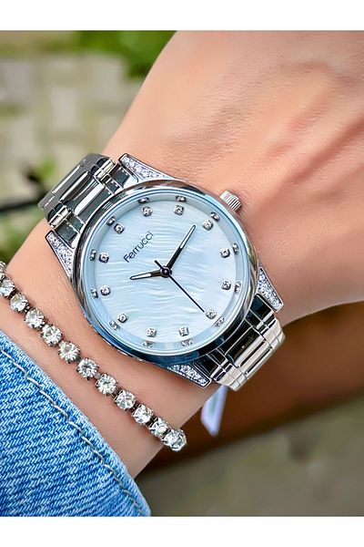 Ferrucci Women's Wristwatch Steel Cord 3 Atm Water Resistant Bracelet Gift