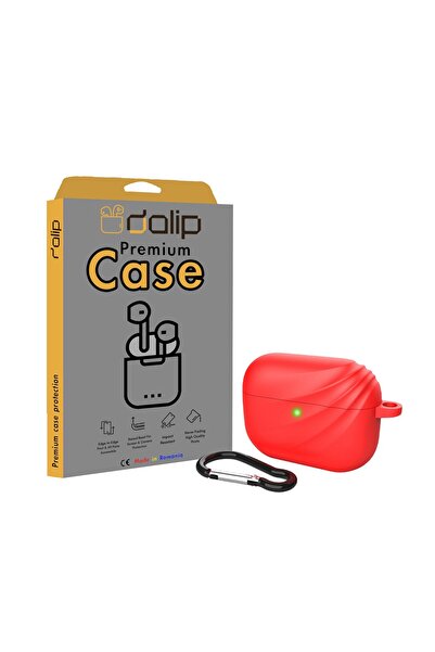 dalip Case for Apple AirPods 3/AirPods Pro, SilkyWaves, Silicone, Red