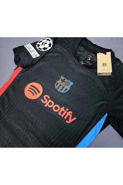 BARBITOS Barcelona 2024-25 New Season No Name Adult Away Jersey-Black