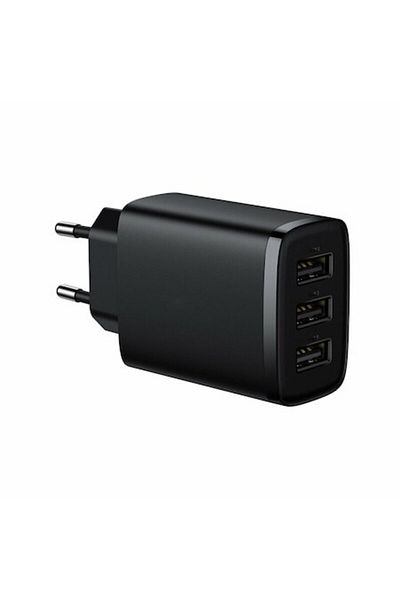 Dali Network charger, 3 x USB-A, 17W, Polycarbonate, Black