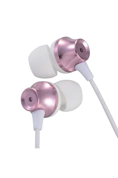 Dali Căști audio intraauriculare, conector jack de 3,5 mm, 95 dB, X8, cablu de 1,2 m, alb-roz