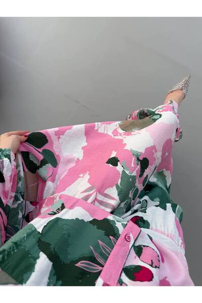 JESSE STORY Γυναικείο φόρεμα Hijab Modal Φόρεμα με υφασμάτινο σχέδιο