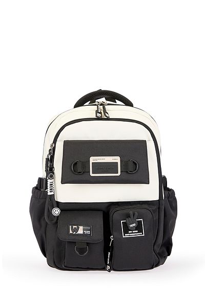 Pierre Cardin Unisex Children's Multi-Eye Backpack School Bag 07Pc18828