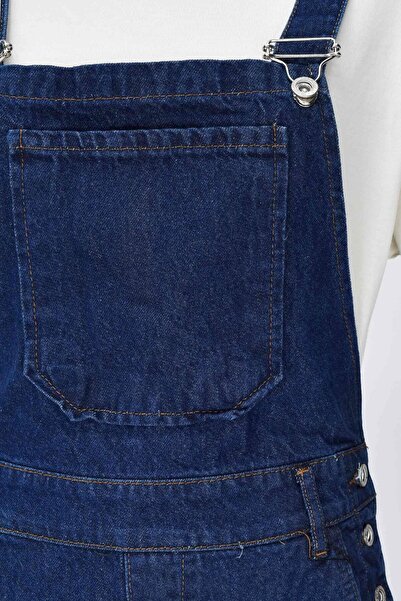 birizmoda Denim Gardener Salopet - Navy Blue