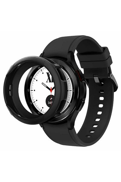 Dali Carcasă de protecție pentru Samsung Galaxy Watch 4 Classic 42mm, Liquid Air, TPU, Negru mat