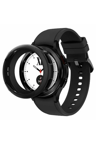 Dali Carcasă de protecție pentru Samsung Galaxy Watch 4 Classic 42mm, Liquid Air, TPU, Negru mat