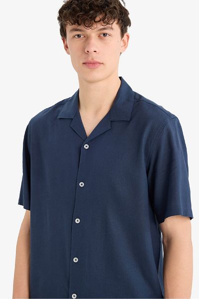 DeFacto Relax Fit Polo Neck Short Sleeve Shirt D9882Ax25Au