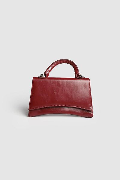 La La'Graccio Paris Lagraccio Paris Women's Bawy Design Hand and Crossbody Bag Burgundy