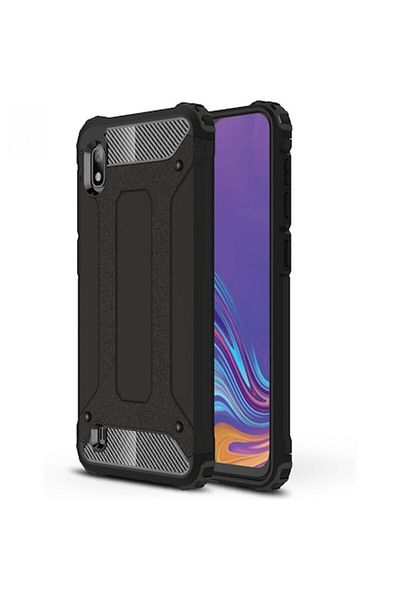 Dali Carcasă de protecție compatibilă cu Samsung Galaxy A10, Hybrid Armor, margini ranforsate, TPU, neagră