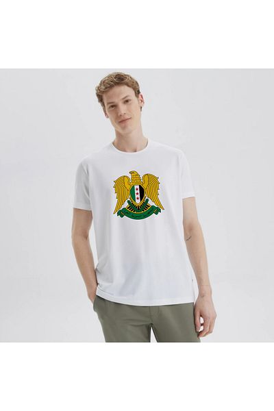 SARI Syria Syrian Great Arma Detailed Tshirt 100% Cotton