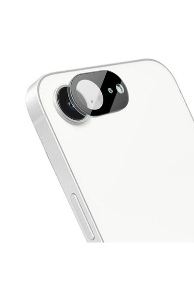 Dali Folie de protecție pentru cameră compatibilă cu Apple iPhone 16e, sticlă completă pentru cameră, negru-transparent