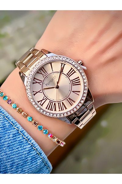 Ferrucci Women's Wristwatch Steel Cord 3 Atm Water Resistant Bracelet Gift