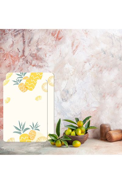 CONCEPT CAM Glass Cutting Board and Presentation Holder, Set (20X30 and 25X35 cm), 4 Mm, Colorful Pattern