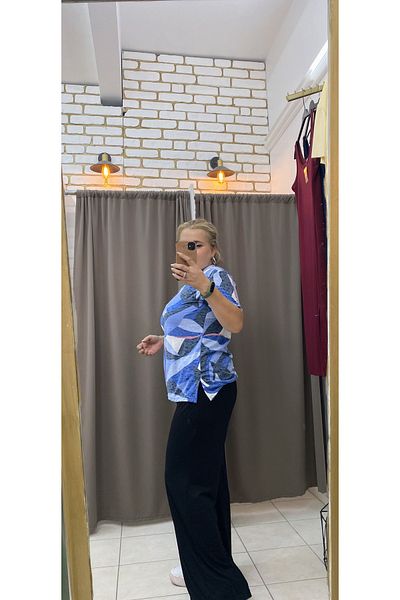 TUBA TOPTAŞ Combed Cotton V-Neck Bluz