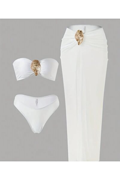 G&H UNDERWEAR Set pareo pentru bikini Whitegold