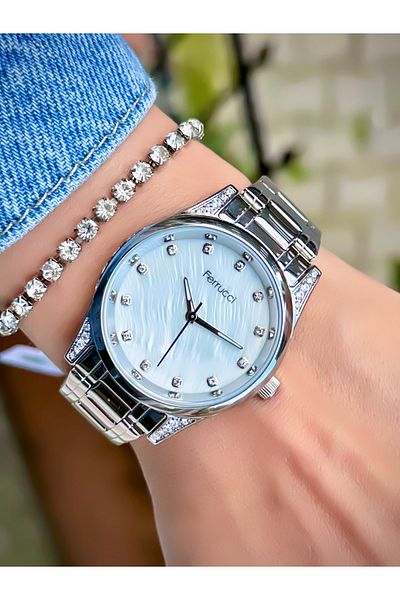 Ferrucci Women's Wristwatch Steel Cord 3 Atm Water Resistant Bracelet Gift
