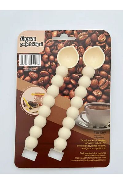 Mode Cool Plastic Measuring Spoon with Clip Tea Coffee Measuring Spoon
