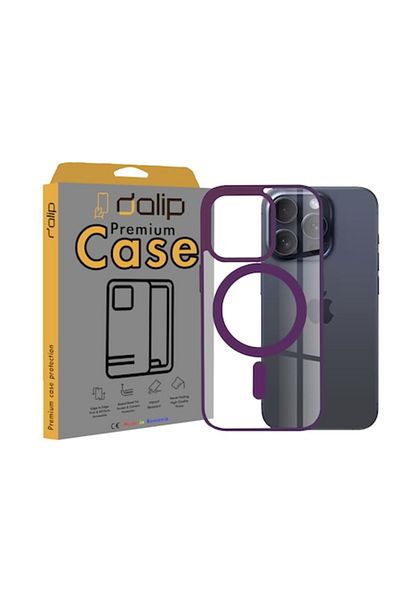 dalip Carcasă pentru Samsung Galaxy S22 5G, Magsafe Charge, silicon ultra transparent, violet-transparent