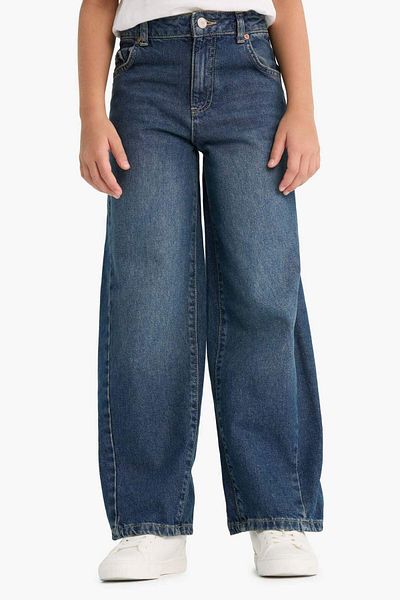 DeFacto Girls Balloon Fit Wide Leg Jean Pants F7541A825Au